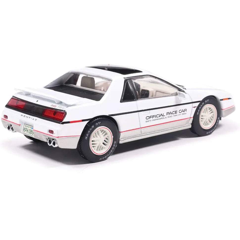 1984 Pontiac Fiero Indianapolis 500 Pace Car - White 1:43 Scale Diecast Model Car by IXO Models