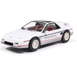 1984 Pontiac Fiero Indianapolis 500 Pace Car - White 1:43 Scale Diecast Model Car by IXO Models