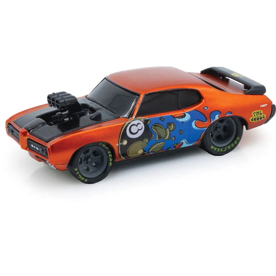 1969 Pontiac GTO Judge - Orange 8 Ball 1:64 Scale Diecast Model Car by M2 Machines