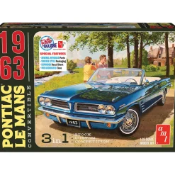 1963 Pontiac Tempest Convertible 1:25 Scale Plastic Model Kit by AMT