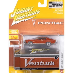 1974 Pontiac Ventura w/Tin - Fire Coral Bronze 1:64 Scale Diecast Model Car by Johnny Lightning