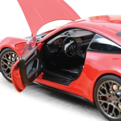 2025 Porsche 911 Carrera 4 GTS - Guards Red 1:18 Scale Diecast Model Car by Norev