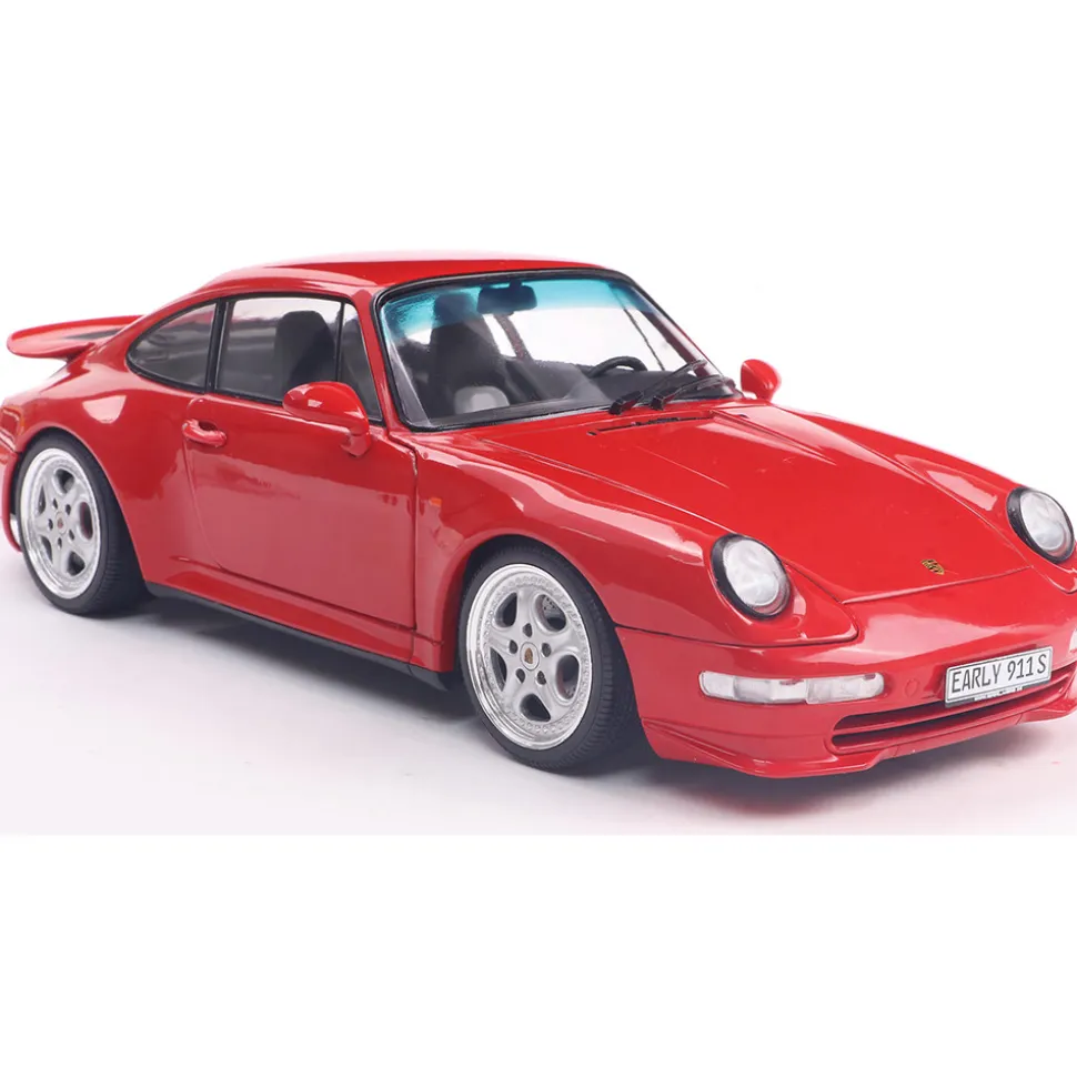 1997 Porsche 911 (993) Carrera RS - Indischrot 1:18 Scale Diecast Model Car by Solido