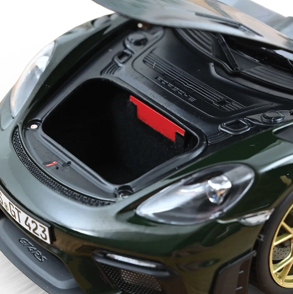 2023 Porsche Cayman GT4 RS w/Weissach Pack - Green 1:18 Scale Diecast Model Car by Norev