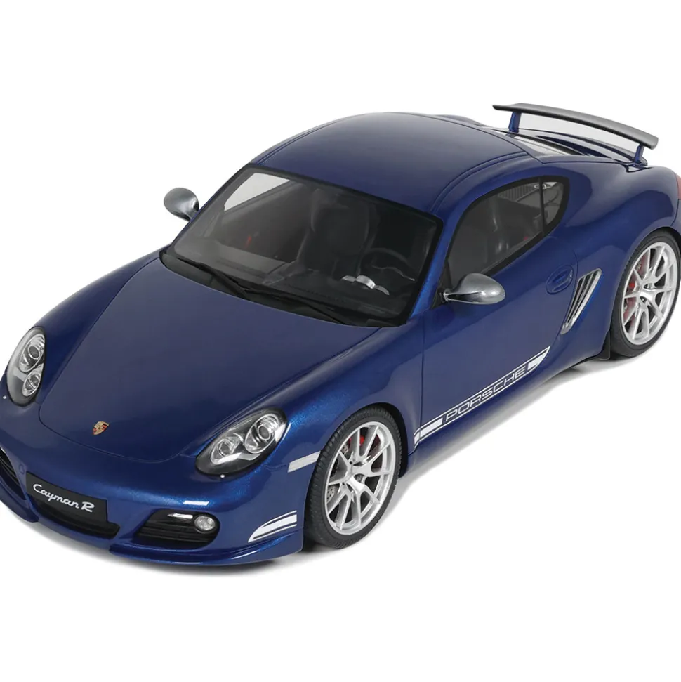 2012 Porsche Cayman R - Aqua Blue Metallic 1:18 Scale Cast Resin Model by GT Spirit