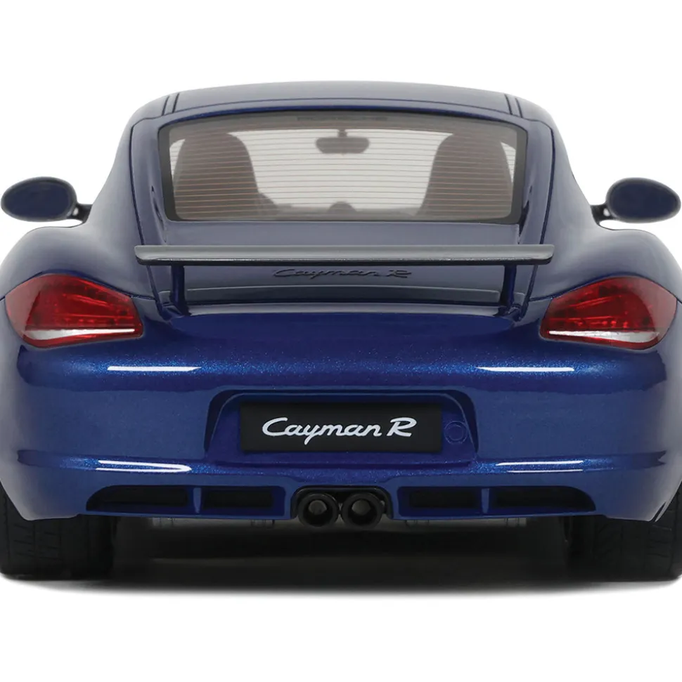 2012 Porsche Cayman R - Aqua Blue Metallic 1:18 Scale Cast Resin Model by GT Spirit