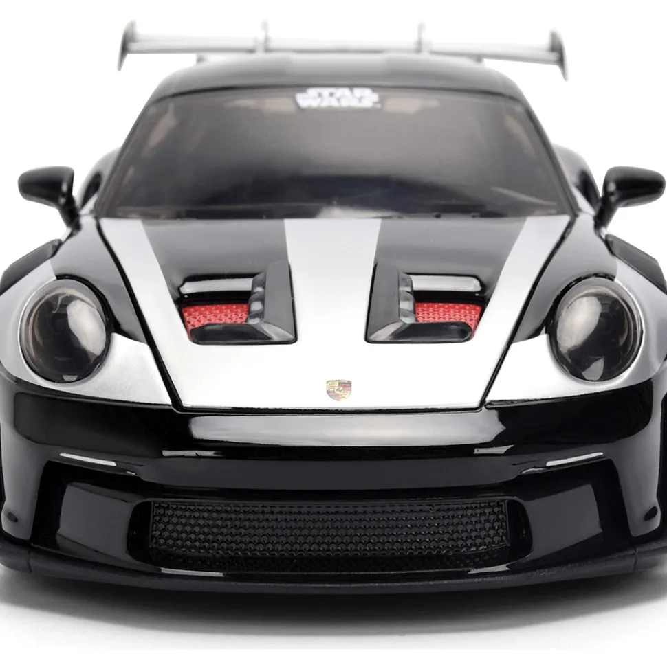 Porsche 911 GT3 RS w/DARTH VADER Figure 1:24 Scale Diecast Model Car by Jada Toys