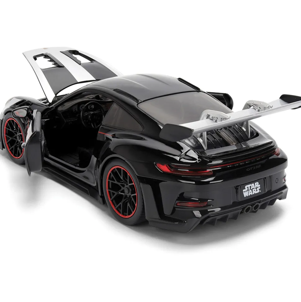 Porsche 911 GT3 RS w/DARTH VADER Figure 1:24 Scale Diecast Model Car by Jada Toys