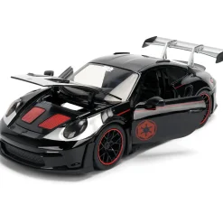 Porsche 911 GT3 RS w/DARTH VADER Figure 1:24 Scale Diecast Model Car by Jada Toys