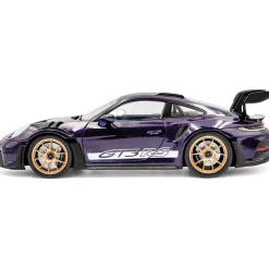 2024 Porsche 911 GT3 RS Weissach Package - Viola Purple Metallic 1:18 Scale Diecast Model Car by Solido
