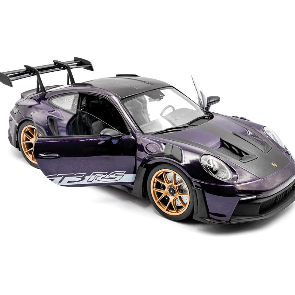 2024 Porsche 911 GT3 RS Weissach Package - Viola Purple Metallic 1:18 Scale Diecast Model Car by Solido