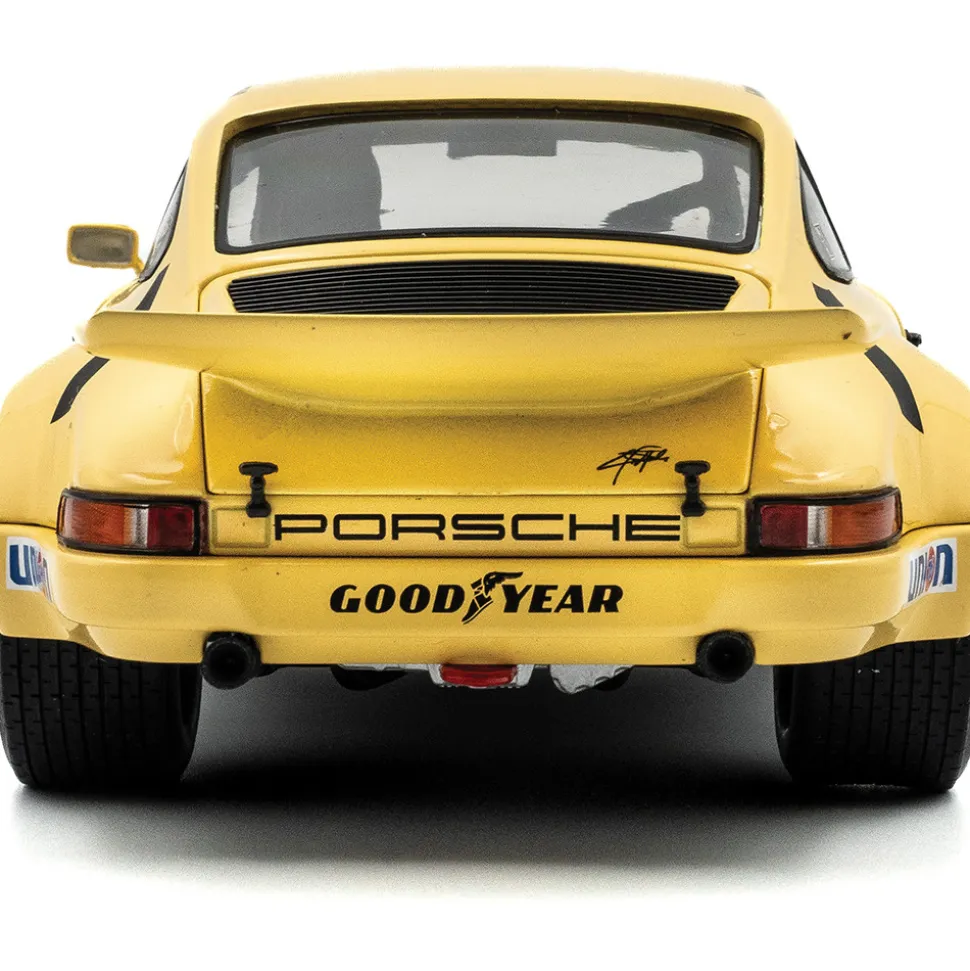 1974 Porsche 911 IROC #1 Fittipaldi - Yellow 1:18 Scale Diecast Model Car by Solido