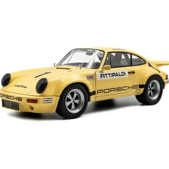 1974 Porsche 911 IROC #1 Fittipaldi - Yellow 1:18 Scale Diecast Model Car by Solido