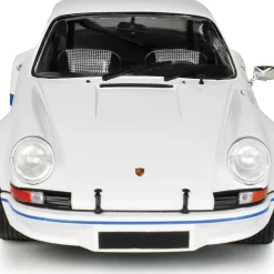 1973 Porsche 911 RSR - White / Blue Carrera Stripes 1:18 Scale Diecast Model Car by Solido