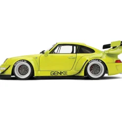 Porsche RWB Genki - Yellow 1:18 Scale Diecast Model Car by Pink Slips