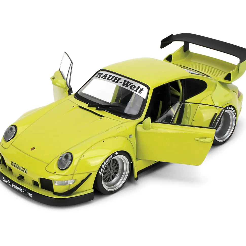 Porsche RWB Genki - Yellow 1:18 Scale Diecast Model Car by Pink Slips