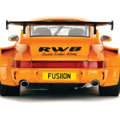 2016 Porsche RWB Hibiki Bodykit - Orange 1:18 Scale Diecast Model Car by Pink Slips