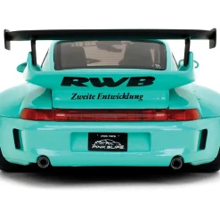 Porsche RWB Kei Sishi - Green 1:18 Scale Diecast Model Car by Pink Slips