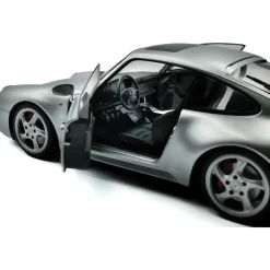 1996 Porsche 911 (993) 4S - Polar Silver 1:18 Scale Diecast Model Car by Solido