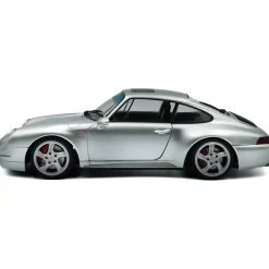1996 Porsche 911 (993) 4S - Polar Silver 1:18 Scale Diecast Model Car by Solido
