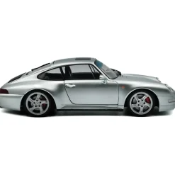 1996 Porsche 911 (993) 4S - Polar Silver 1:18 Scale Diecast Model Car by Solido