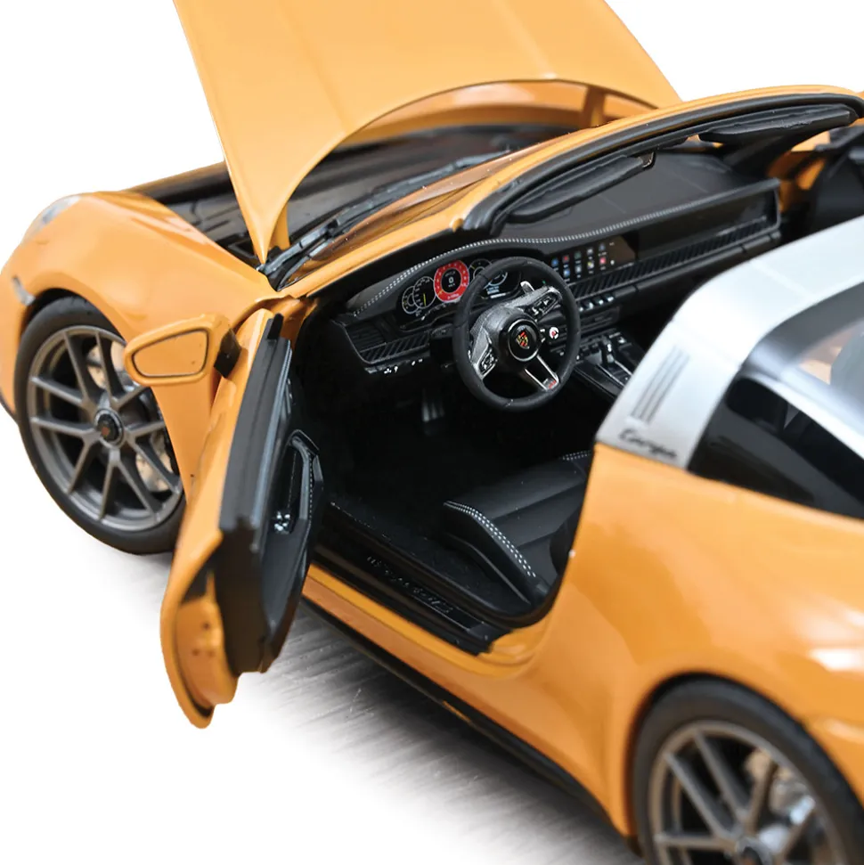 2025 Porsche 911 Targa 4 GTS - Bahama Yellow 1:18 Scale Diecast Model Car by Norev
