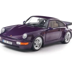 1990 Porsche 911 (964) Turbo - Violet Blue Metallic 1:18 Scale Diecast Model Car by Solido