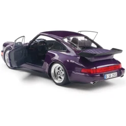1990 Porsche 911 (964) Turbo - Violet Blue Metallic 1:18 Scale Diecast Model Car by Solido