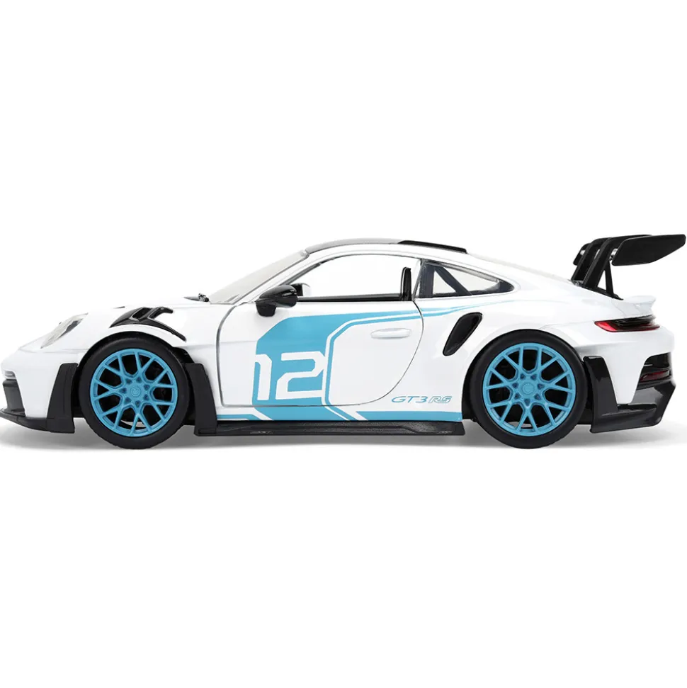 2007 Porsche 911 Turbo 997 - White #12 1:24 Scale Diecast Model Car by Jada Toys