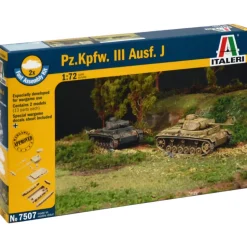 Pz.Kpfw. III Ausf. J 1/72 Kit 1:72 Scale Plastic Model Kit by Italeri