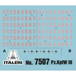 Pz.Kpfw. III Ausf. J 1/72 Kit 1:72 Scale Plastic Model Kit by Italeri