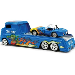 Rat Fink Hauler and Cobra Super Snake 1:64 Scale Diecast Model Car by Shelby Collectibles