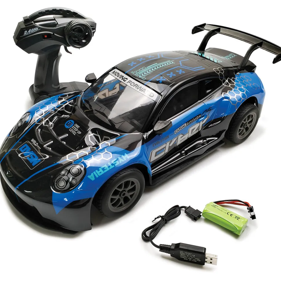 R/C 2.4 GHz Drifting Race Car with Lights 1:8 Scale Radio Control Car by New Capable