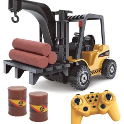 R/C 2.4 Ghz Remote Control 4x4 Fork Lift w/Lights & Sound Remote Control Construction by New Capable
