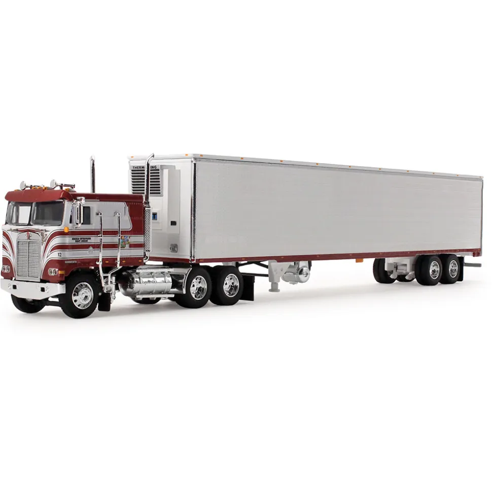 Red's Favorites - Jim Skrinar Kenworth K100 COE Flat Top & 53' Utility Reefer Trailer 1:64 Scale Diecast Model Truck by First Gear