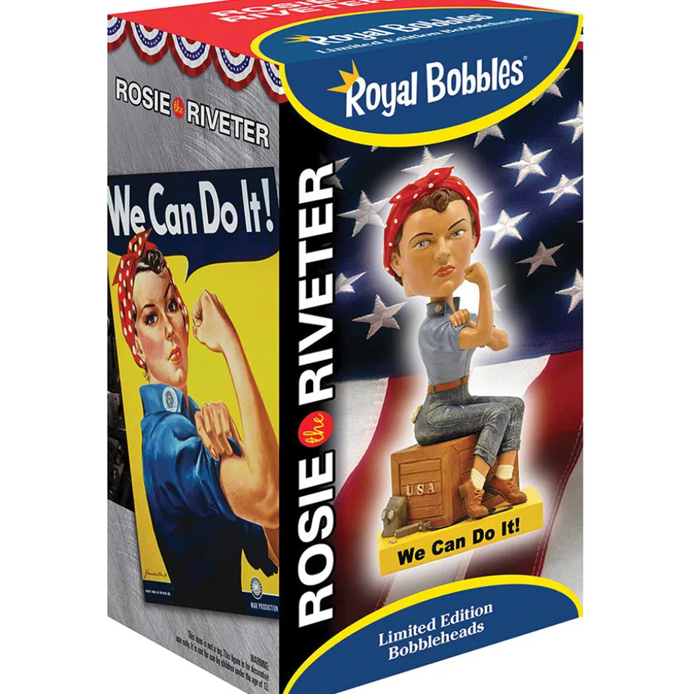Rosie the Riveter Bobblehead RB10662 heavyweight polyresin by Royal Bobbles