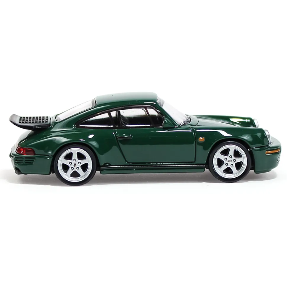 1987 RUF CTR Porsche Yellowbird - Irish Green 1:64 Scale Diecast Model Car by Paragon Models
