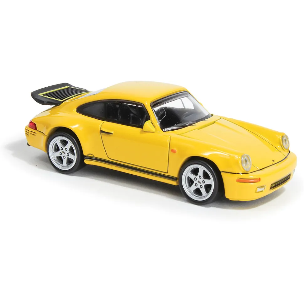 1987 RUF CTR Porsche Yellowbird - Yellow 1:64 Scale Diecast Model Car by Paragon Models