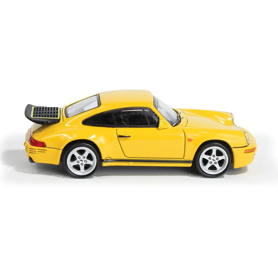 1987 RUF CTR Porsche Yellowbird - Yellow 1:64 Scale Diecast Model Car by Paragon Models