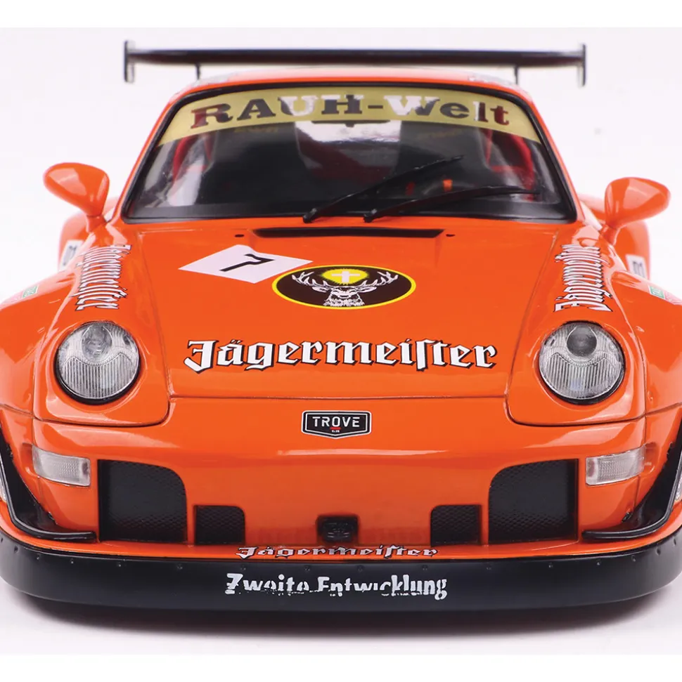 2020 RWB Porsche Bodykit - Orange 1:18 Scale Diecast Model Car by Solido
