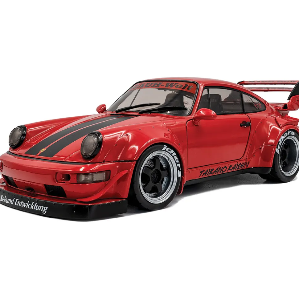 2024 RWB Porsche Bodykit Taikano Kaishin - Red 1:18 Scale Diecast Model Car by Solido