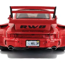 2024 RWB Porsche Bodykit Taikano Kaishin - Red 1:18 Scale Diecast Model Car by Solido