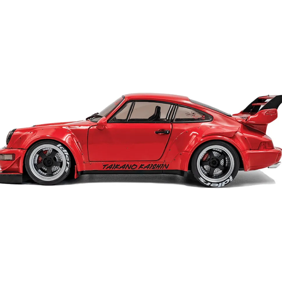2024 RWB Porsche Bodykit Taikano Kaishin - Red 1:18 Scale Diecast Model Car by Solido