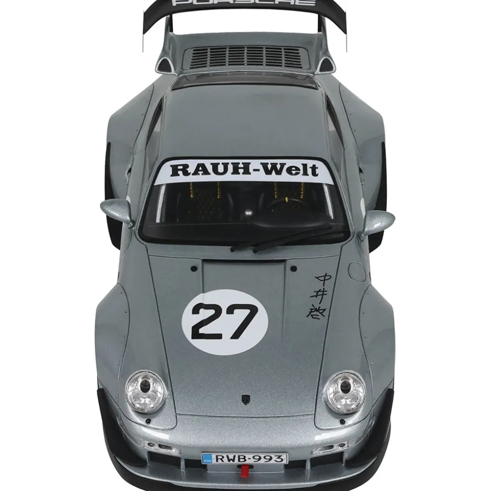 2024 RWB Porsche Yuiitsumuni - Silver 1:18 Scale Cast Resin Model Car by GT Spirit