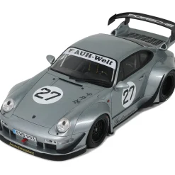 2024 RWB Porsche Yuiitsumuni - Silver 1:18 Scale Cast Resin Model Car by GT Spirit