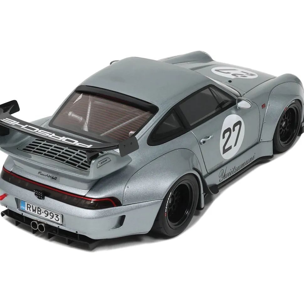 2024 RWB Porsche Yuiitsumuni - Silver 1:18 Scale Cast Resin Model Car by GT Spirit