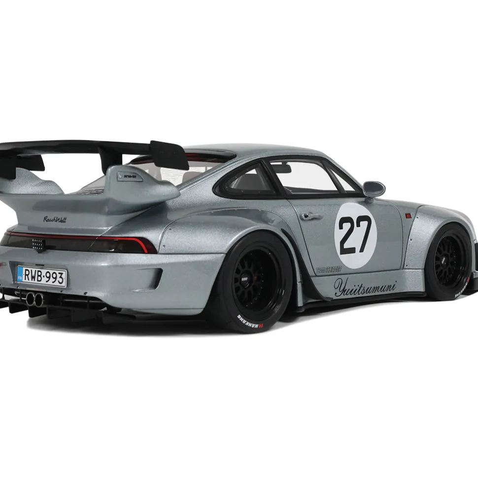 2024 RWB Porsche Yuiitsumuni - Silver 1:18 Scale Cast Resin Model Car by GT Spirit