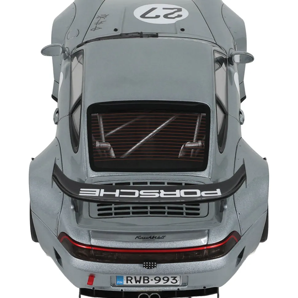 2024 RWB Porsche Yuiitsumuni - Silver 1:18 Scale Cast Resin Model Car by GT Spirit