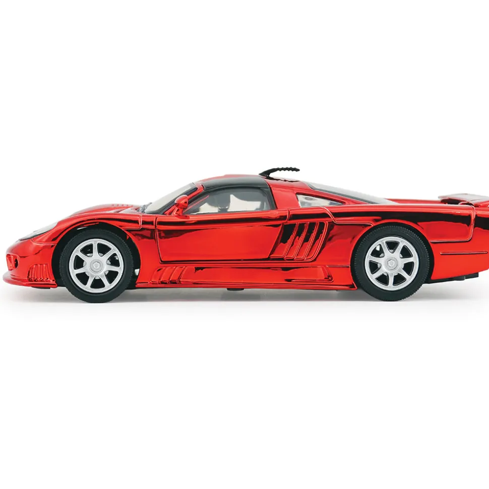Saleen S7 Mirror Finish Red - That's a Wrap 1:24 Scale Diecast Model Car by Motormax