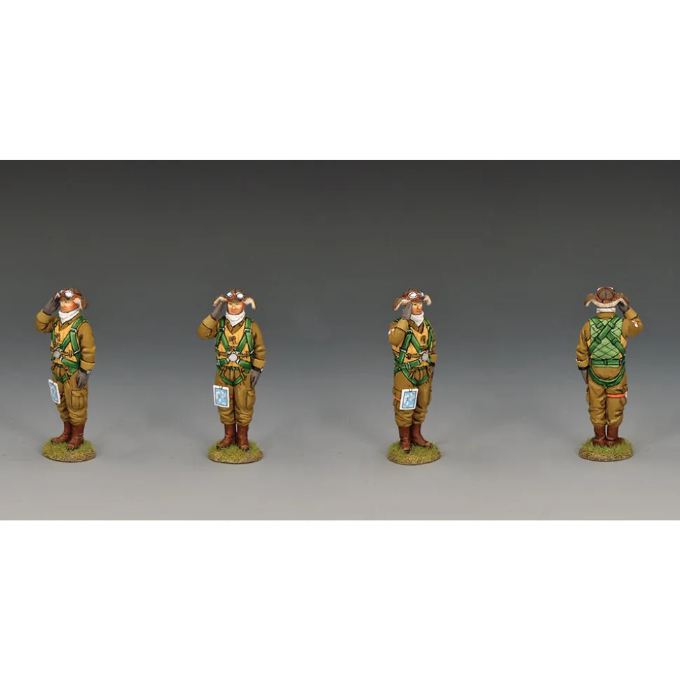 Saluting Kamikaze Pilot 1/30 Figure K&C (JN-075) 1:30 scale Metal by King and Country